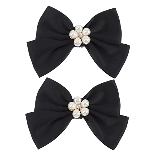 GLSTOY Schleifen Schuhclips mit Perlen Abnehmbare Hochzeitsschmuck Deko Schuhcharms für Damen Vielseitige Schuhdekoration für Party Fest und Alltag Schwarz GLSTOY Schleifen Schuhclips mit Perlen Abnehmbare Hochzeitsschmuck Deko Schuhcharms für Damen Vielseitige Schuhdekoration für Party Fest und Alltag Schwarz von GLSTOY