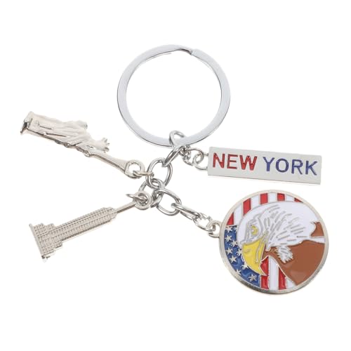GLSTOY Niedlicher Schlüsselanhänger Zum Unabhängigkeitstag Freiheitsstatue Robuster Schlüsselanhänger Aus Zinklegierung von GLSTOY