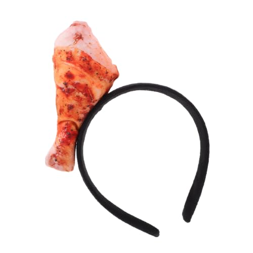 GLSTOY Simulation Food Haarreif Für Partys Lustiges Hähnchenkeulen Kostüm Accessoire Leichtes Und Bequemes Kopfschmuck Für Cosplay Fotoshooting Und Festlichkeiten von GLSTOY