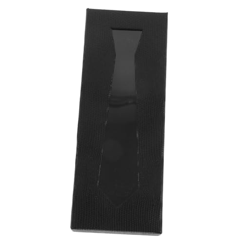 GLSTOY Tie Box Travel Necktie Organizer Elegantem Schwarz Mit Schlangenleder- Multifunktionale Aufbewahrungsbox Für Krawatten Und Taschentücher Für Und Stilbewusste Herren von GLSTOY