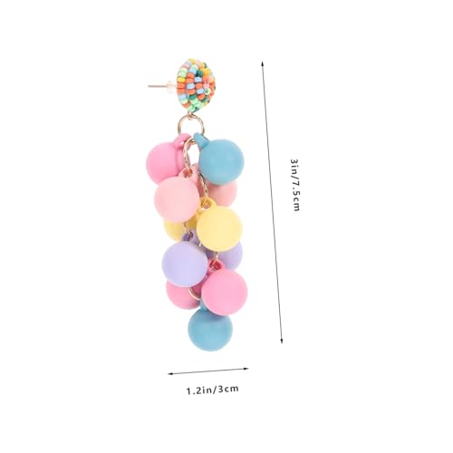 GLSTOY Trendige Trauben Ohrringe Damen Hängend Frucht Design Leicht Farbig Modisch Schmuckaccessoires für Alltag und Besondere Anlässe von GLSTOY