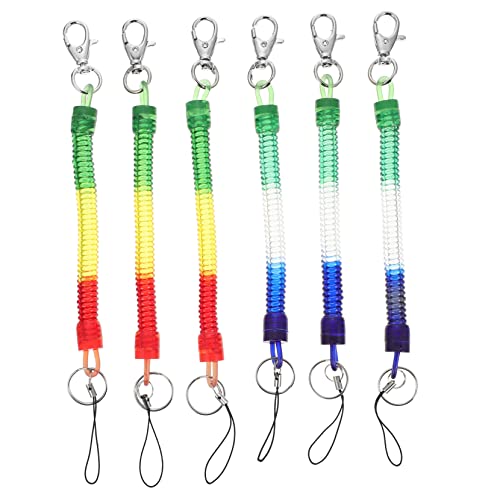 GLSTOY 6stücke Handy Lanyard Mit -Verlust Und Karabinerverschluss Dehnbares Schlüsselband Für Schlüssel Taschen Und Zufällige Farben von GLSTOY