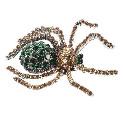 GLSTOY Vintage Halloween Spinnen-brosche mit Funkelnden Strasssteinen Tierisches Accessoire Langlebige Anstecknadel für Kleidung Modisches Schmuckstück für Damen und Halloween-kostüm GLSTOY Vintage Halloween Spinnen-brosche mit Funkelnden Strasssteinen Tierisches Accessoire Langlebige Anstecknadel für Kleidung Modisches Schmuckstück für Damen und Halloween-kostüm von GLSTOY