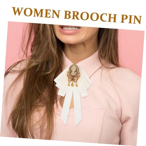 GLSTOY Vintage Stoff Schleifenbrosche für Damen und Herren Dekorative Kragen Anstecknadel Robuste Stoff und Legierungsmaterialien Einfache Pin Befestigung Vielseitig für Hemden Blusen von GLSTOY