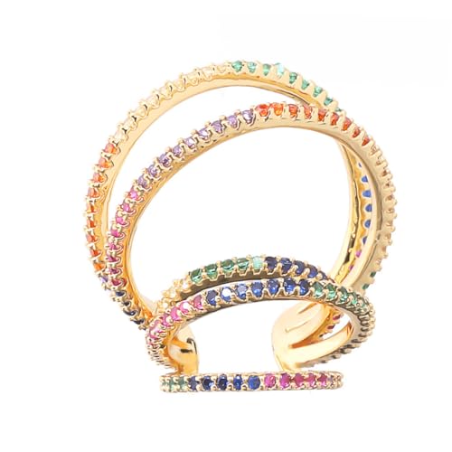 GLSTOY Vintage Ohrmanschetten Ohne Piercing Bunter Ohrschmuck Strass Ohrringe Nicht Durchdringender Ohrclip Für Party Und Geburtstag von GLSTOY