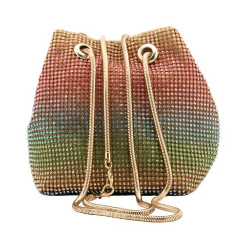 GLSTOY Wasserstrahlbesetzte Abendtasche Damen Single shoulder Bag Handtasche Modisch Elegant Vielseitig Geschenk Geeignet für Party Alltag und Besondere Anlässe von GLSTOY