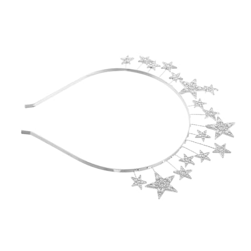 GLSTOY Stern-stirnbänder Aus Zinklegierung Mit Strasssteinen Für Frauen Und Mädchen Kostüm-stirnband Party-stirnband Stern-haarband Stern-kopfschmuck Haarschmuck Für Festivals von GLSTOY