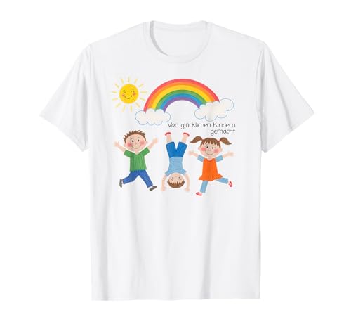 VON GLÜCKLICHEN KINDERN GEMACHT. Glückliche Kinder Zeichnung T-Shirt VON GLÜCKLICHEN KINDERN GEMACHT. Glückliche Kinder Zeichnung T-Shirt von GLÜCKLICHE KINDER X Lustige Kinder Zeichnung