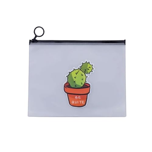 GLYLFQZJ Mäppchen 1Pcs Einfache Transparente Cartoon Cactus Bleistift Hülle Kawaii Bleistift Bag Office School School Supplies Schreiberei-B von GLYLFQZJ