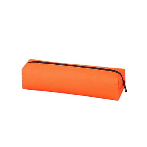 GLYLFQZJ Mäppchen Bleistifttasche Langlebige Stifttasche Kawaii Schreibwaren Große Kapazität Bleistifttasche Trousse Schulbedarf Bleistifttasche-Orange von GLYLFQZJ