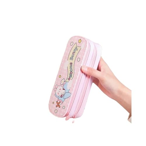 GLYLFQZJ Mäppchen Niedliche Mehrschichtstifte Gehäuse Mit Großer Kapazität Ästhetik Stationery Bleistift Bag Box Mädchen Organisatorin Kawaii Schulmaterial-Pink Airplan 2 Schicht von GLYLFQZJ