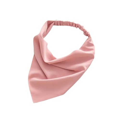 Sommerschal Sommer Frauen Feste Farbe Kopf Schalle Riangle Bandanas Chiffon Elastic Hairbänder Kinder Mädchen Stirnbänder Haarzubehör-2 von GLYLFQZJ