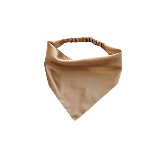 Sommerschal Sommer Frauen Feste Farbe Kopf Schalle Riangle Bandanas Chiffon Elastic Hairbänder Kinder Mädchen Stirnbänder Haarzubehör-21 von GLYLFQZJ