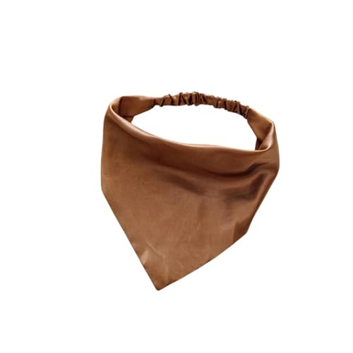 Sommerschal Sommer Frauen Feste Farbe Kopf Schalle Riangle Bandanas Chiffon Elastic Hairbänder Kinder Mädchen Stirnbänder Haarzubehör-22 von GLYLFQZJ