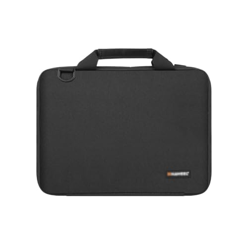 GLigeT Laptoptasche Schutzhülle 13,0 Zoll -16,0 Zoll Aktentasche, modische Umhängetasche, große Kapazität, Laptoptasche, Business-Pendeltasche Laptophülle (Color : Schwarz, Size : 13-14 inch) von GLigeT