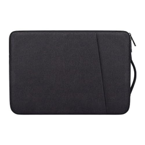 GLigeT Laptoptasche Schutzhülle 13,3/15,6-Zoll-Laptoptasche Tablet-Schutzhülle Handtasche Wasserdichte Pendler-Aktentasche Laptophülle (Color : Schwarz, Size : 15.6 inch) von GLigeT