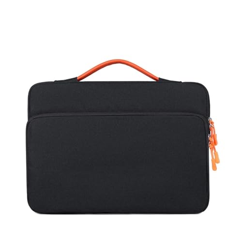 GLigeT Laptoptasche Schutzhülle 13,3 Zoll/15,6 Zoll Handtasche Laptop Innentasche Tablet Schutzhülle Damen Herren Pendler Aktentasche Laptophülle (Color : Schwarz, Size : 13.3inch) von GLigeT