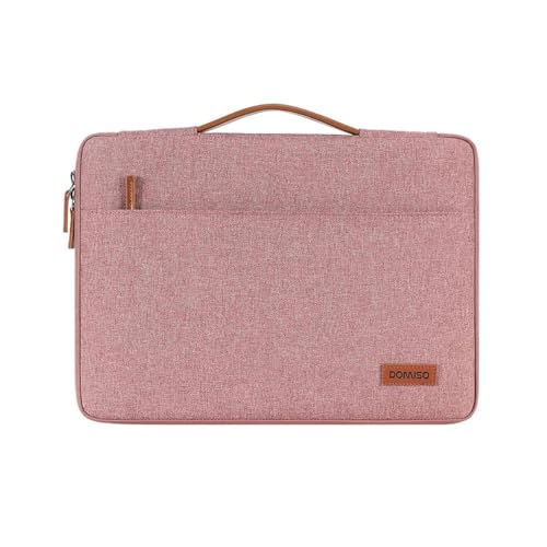 GLigeT Laptoptasche Schutzhülle 15,6 Zoll, 17 Zoll Laptop-Hülle, Aktentasche, wasserabweisende Tasche, tragbarer Trageschutz mit Griff Laptophülle (Color : Pink, Size : 15.6-inch) von GLigeT