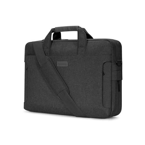 GLigeT Laptoptasche Schutzhülle 15-16 Zoll Multifunktionale Handtasche Große Kapazität Tragbare Laptoptasche Business Aktentasche Laptophülle (Color : Schwarz, Size : 15-16inch) von GLigeT