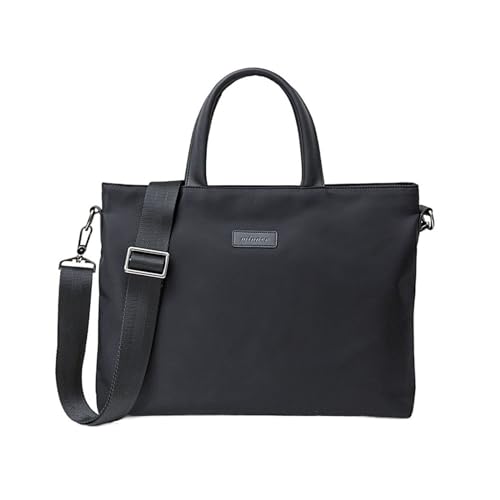 GLigeT Laptoptasche Schutzhülle Business-Aktentaschen, Aktentasche, Schulter-Crossbody-Laptop-Taschen, einfache Aktentaschen, Pendler-Reise-Handtasche Laptophülle (Color : Schwarz) von GLigeT