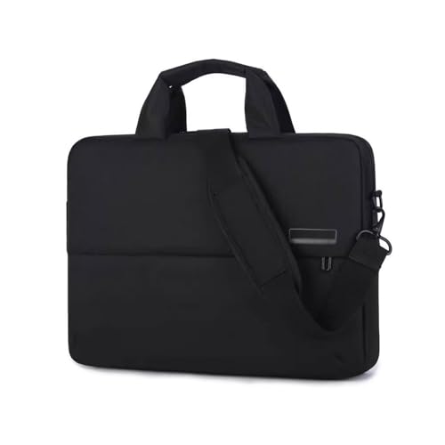 GLigeT Laptoptasche Schutzhülle Business Handheld Tablet Laptop Laptop Liner Bag 15,6 Zoll Mode Einfache Aktentasche mit großer Kapazität Pendler Aktentasche Laptophülle (Color : Schwarz) von GLigeT