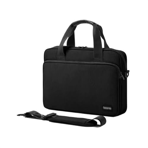 GLigeT Laptoptasche Schutzhülle Laptoptasche Herren Umhängetasche Handheld Business Aktentasche 15,6 Zoll Tablettasche mit großer Kapazität Laptophülle (Color : Schwarz, Size : 15.6 inches) von GLigeT