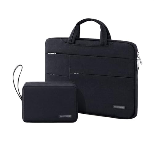 GLigeT Laptoptasche Schutzhülle Tablet-PC-Schutzhülle, 15,6-Zoll-Laptoptasche, Business-Aktentasche, leichte Handtasche Laptophülle (Color : Schwarz, Size : 15.6 inches) von GLigeT