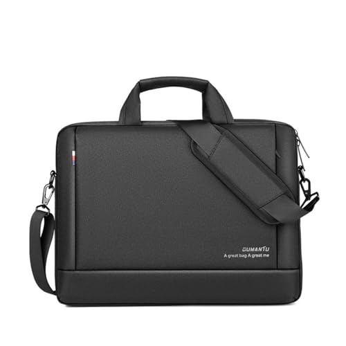 GLigeT Laptoptasche Schutzhülle Wasserdichte Laptoptasche 13/14/15 Zoll Handheld-Aktentasche Praktische Morgenschulter-Umhängetasche Laptophülle (Color : Schwarz, Size : 13") von GLigeT