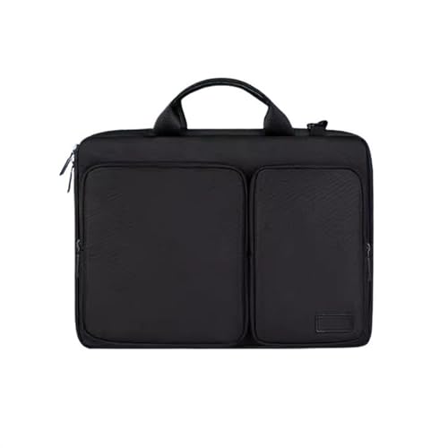 Laptoptasche Schutzhülle Handtasche Umhängetasche Rucksack 15,6 Zoll Spiel Notebook Laptop wasserdichte Liner Tasche große Kapazität Aktentasche Pendler Aktentasche Laptophülle ( Color : Schwarz , Siz von GLigeT