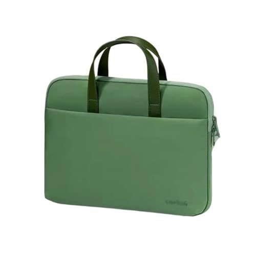 Laptoptasche Schutzhülle Innentasche 13,3 Zoll moderne einfache Laptop-Hülle Oxford-Stoff Tablet-Hülle Aktentasche Laptophülle (Color : Green, Size : 13.3inch) von GLigeT