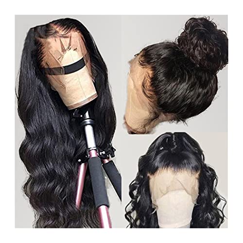 perücken 360 Spitze Frontal Perücke Menschliches Haar Prepucked Brasilianisches Haar for Frauen Transparente Spitze Frontal Body Wave Wig 8-30 inch Wave Perücke Perücke (Size : 150%, Color : 30inche von GLigeT