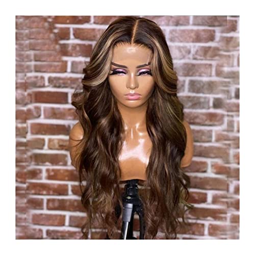perücken Synthetische Spitze Frontperücken 20-26 Zoll Highlight Braune blonde Spitze Perücke Weiche langwellige Mittelteil Wärme Resist Fiber Perücken for Schwarze Frauen Perücke (Size : 22inches) perücken Synthetische Spitze Frontperücken 20-26 Zoll Highlight Braune blonde Spitze Perücke Weiche langwellige Mittelteil Wärme Resist Fiber Perücken for Schwarze Frauen Perücke (Size : 22inches) von GLigeT