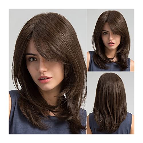 perücken Synthetische dunkelbraune Perücke lange Wellenperücken for Frauen 150% Dichte Haarperücke mit Pony Hitzebeständige Partei täglich natürlichen Gebrauch Perücke perücken Synthetische dunkelbraune Perücke lange Wellenperücken for Frauen 150% Dichte Haarperücke mit Pony Hitzebeständige Partei täglich natürlichen Gebrauch Perücke von GLigeT
