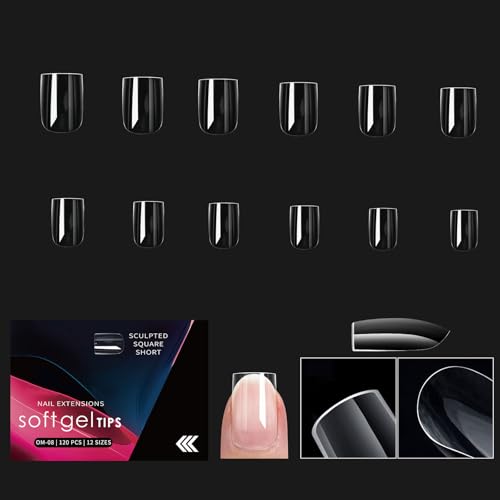 1 Box Weiche Gel Spitzen Zum Aufdrücken Der Nägel Vollständige Abdeckungen Zum Aufkleben Der Nägel Transparente Künstliche Nägel Weiche Gel Nagel Spitzen Für Frauen von GMBYLBY