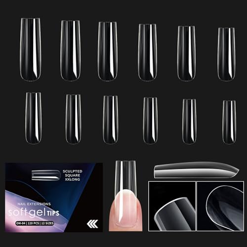 1 Box Weiche Gel Spitzen Zum Aufdrücken Der Nägel Vollständige Abdeckungen Zum Aufkleben Der Nägel Transparente Künstliche Nägel Weiche Gel Nagel Spitzen Für Frauen von GMBYLBY