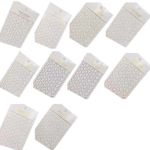 12 Blatt French Line Nails Art Aufkleber French Tip Line Nails Abziehbilder Selbstklebende French Tip Nails Aufkleber von GMBYLBY