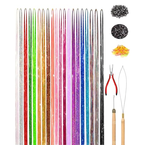 14/16/20/22/30 Clours Haarlastel Kits Mit Werkzeug Lastmittelhaarverlängerungen Funkelnde Haarzubehör Einfach Zu Bedienen Für Frauen 14/16/20/22/30 Clours Haarlastel Kits Mit Werkzeug Lastmittelhaarverlängerungen Funkelnde Haarzubehör Einfach Zu Bedienen Für Frauen von GMBYLBY