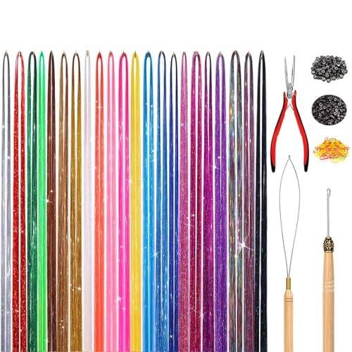 14/16/20/22/30 Clours Haarlastel Kits Mit Werkzeug Lastmittelhaarverlängerungen Funkelnde Haarzubehör Einfach Zu Bedienen Für Frauen 14/16/20/22/30 Clours Haarlastel Kits Mit Werkzeug Lastmittelhaarverlängerungen Funkelnde Haarzubehör Einfach Zu Bedienen Für Frauen von GMBYLBY
