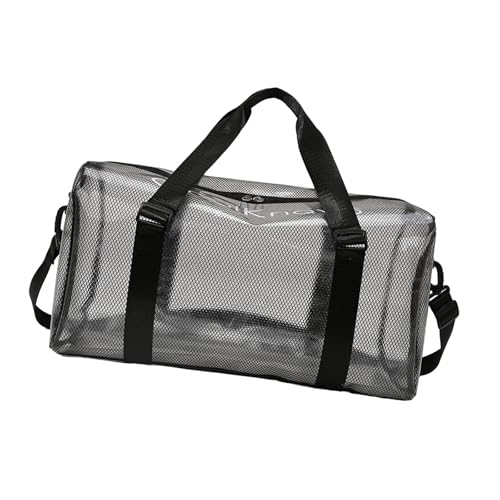 2025 PVC-Reisetasche, wasserdicht, große Kapazität, Schultertasche, praktische Sporttasche für Outdoor-Aktivitäten, praktische PVC-Reise mit geräumigem Design, Schwarz , Einheitsgröße von GMBYLBY
