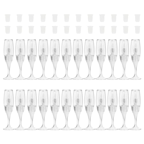 24 Stück Weinglas Förmige Lippenbalsam Flaschen Leere Lipgloss Behälter Lipgloss Röhrchen Lippenglasur Behälter Für Frauen von GMBYLBY