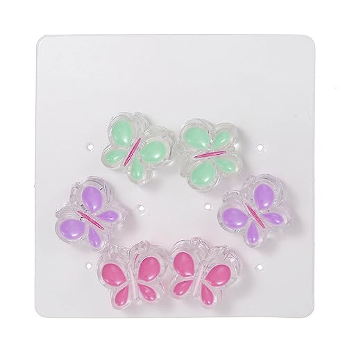 3 Paare Acryl Schmetterling Ohrringe Süßes Schmuck Geschenk Leicht Bunte Butterfly Ohr Studie Geburtstag Ornament Für Teenager Klares Acryl Minimalistisch von GMBYLBY