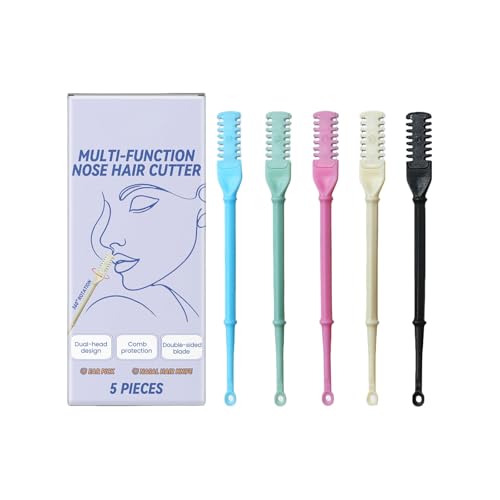 5pcs Multifunktionales Nasenhaarschneider Doppelseitiger Handbuch Nasenhaarentferner Mit Ohrauswahl Für Männer Und Frauen von GMBYLBY