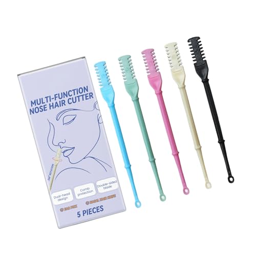 5pcs Multifunktionales Nasenhaarschneider Doppelseitiger Handbuch Nasenhaarentferner Mit Ohrauswahl Für Männer Und Frauen von GMBYLBY