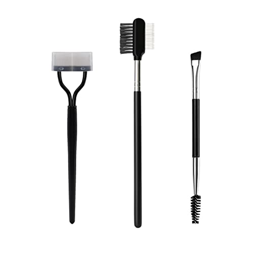 Abgewinkelte Augenbrauenbürste Wimpern Kamm Curmer Spoolie Edelstahlbrauenbrauen Mascara Comb Make Up Pflegewerkzeug Augenbrauen Spoolie Bürsten von GMBYLBY