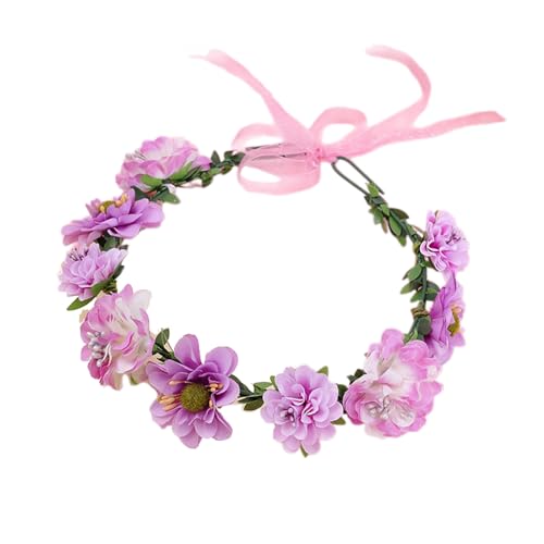 Blumengirlanden, Haarkranz, leuchtende Farben, Blumen-Haarbänder, Damen, Braut, Blume für Verkaufsstandsmarkt von GMBYLBY