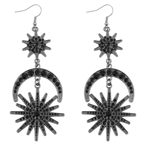 Crowns Stirnband Star Ohrringe Für Frauen Halos Kronen Stirnband Kopfbett Göttin Kostüm Für Frauen Gold Silber Barockstar Moon Ohrringe Hangle Vintage von GMBYLBY