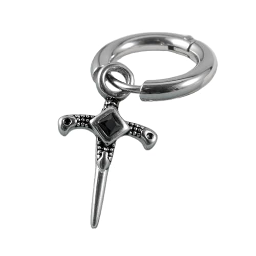 Edelstahl Reifen Ohrringe Dangle Ohrring Punk Langkette Anhänger Dangle Ohrringe Für Frauen Männer Ohrschmuck Ohroop Hoop Edelstahl Reifen Ohrringe Dangle Ohrring Punk Langkette Anhänger Dangle Ohrringe Für Frauen Männer Ohrschmuck Ohroop Hoop von GMBYLBY