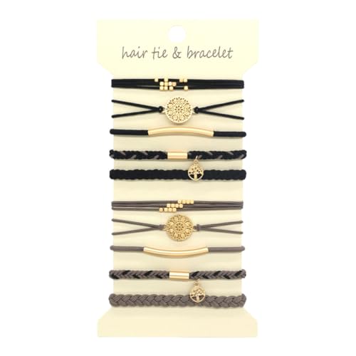 Elastische Haargummis für Damen und Mädchen, metallisch, 10 Stück Elastische Haargummis für Damen und Mädchen, metallisch, 10 Stück von GMBYLBY