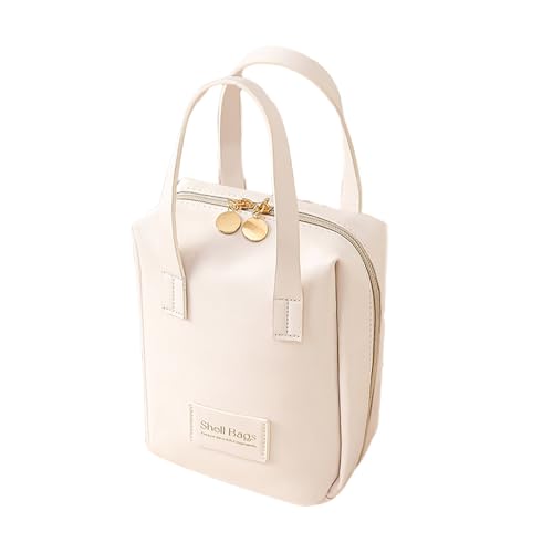 Elegante Weiße Aufbewahrungstasche Kompaktes PU Toilettenorganisator Mit Und Mehreren Fächern Für Frauen Girls Make Up Tasche von GMBYLBY