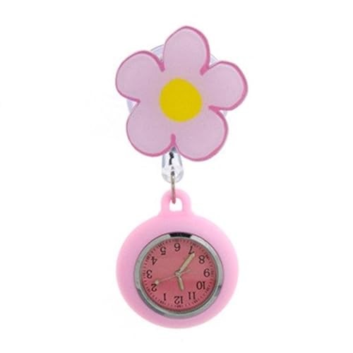 Essentielle Krankenschwester-Uhr, Medizin, Büro, einziehbarer Clip, Brosche für Krankenhaus, Blumen 3, M, Klassisch von GMBYLBY